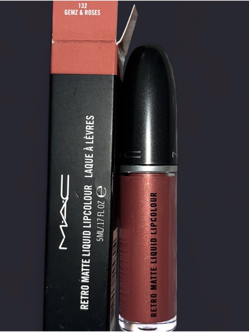 MAC Cosmetics Retro Matte Liquid Lipcolour Gemz & Roses — Dusty Rose